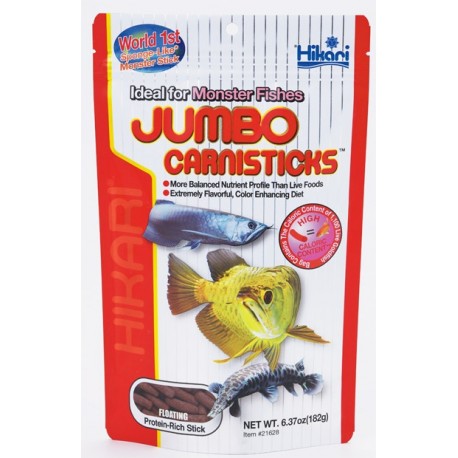 HIKARI Krmivo Jumbo Carnisticks 182 g